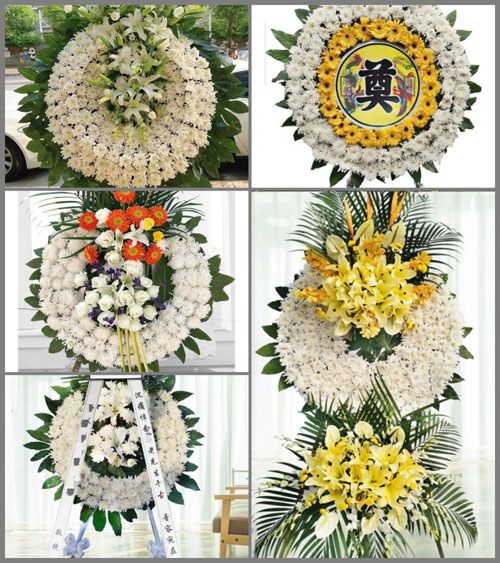 山西晋中灵石县夏门镇梁家疙瘩村花圈速递